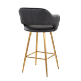 Margarite - Contemporary Fixed Height Counter Stool With Footrest (Set of 2) With Square - Furniture Home Direct