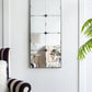 Traditional Decor Style Antique Glass Panel Mirror, Wall Mirror For Bathroom Entryway Console Lean Against Wall - Furniture Home Direct