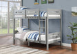 Edah - Twin Twin Bunk Bed - Gray - Furniture Home Direct