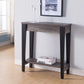 Modern Two Toned Console With Two Shelves - Furniture Home Direct