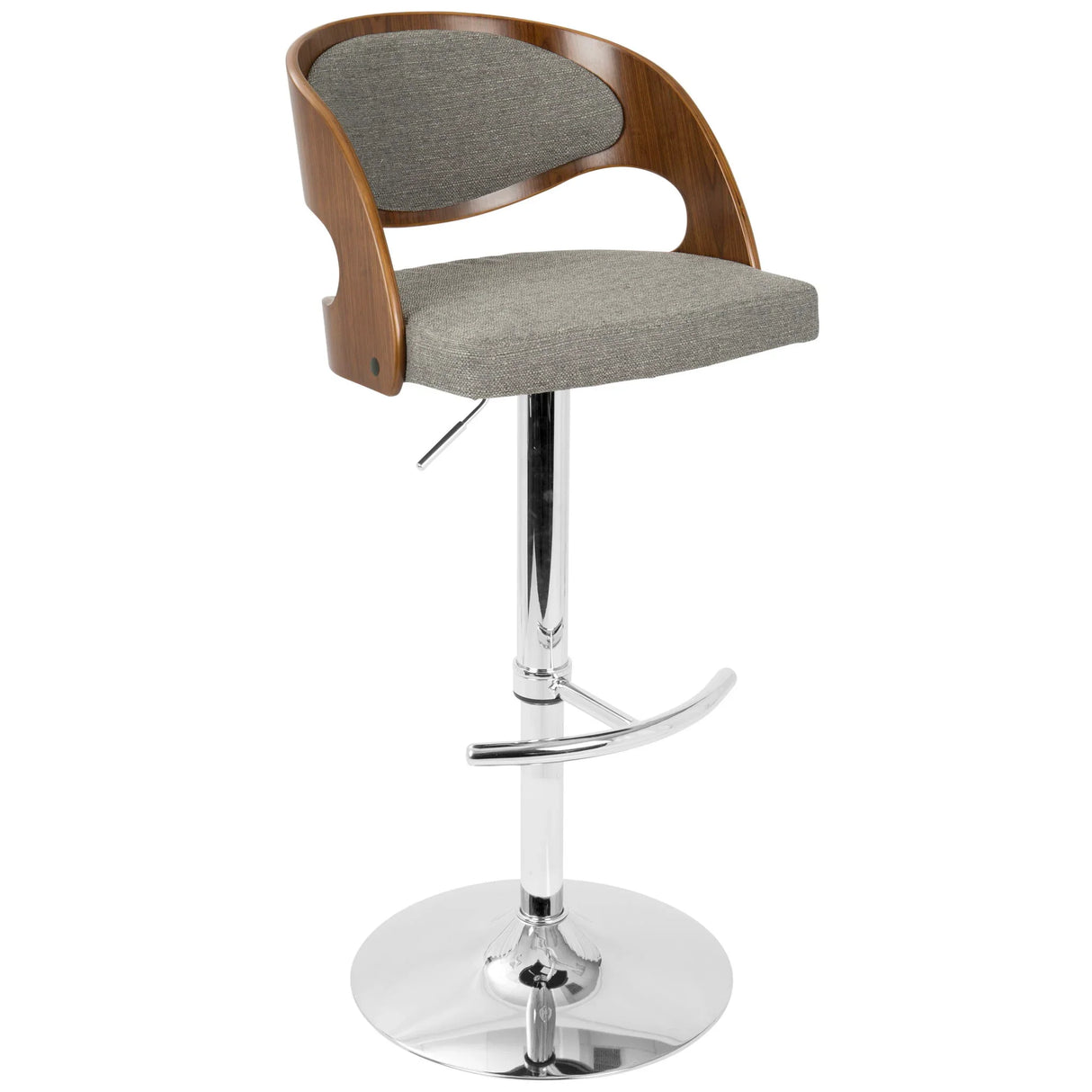 Pino - Mid Century Modern Adjustable Barstool With Swivel - Furniture Home Direct