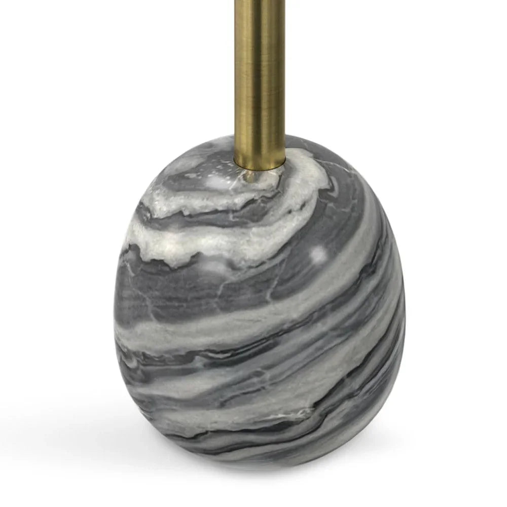 Melene - End Table - Gray / Gold - Furniture Home Direct