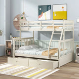 Bunk Bed With Ladder, And Safety Guard Rails - Furniture Home Direct