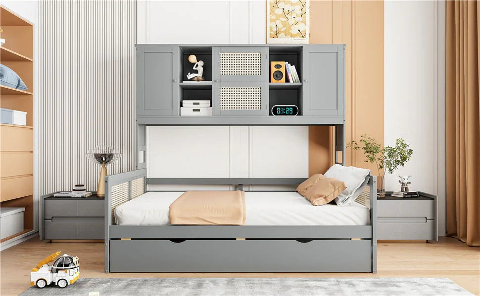 Daybed And All In One Cabinet And Shelf - Furniture Home Direct