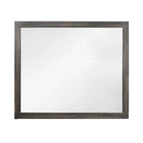 Monica - Mirror With Clean Lines - Dark Oak - Furniture Home Direct
