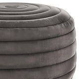 Vivienne - Upholstered Round Pouf - Furniture Home Direct