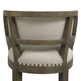 Paris - Farmhouse Counter Height Bar Stool With Backrest - Furniture Home Direct
