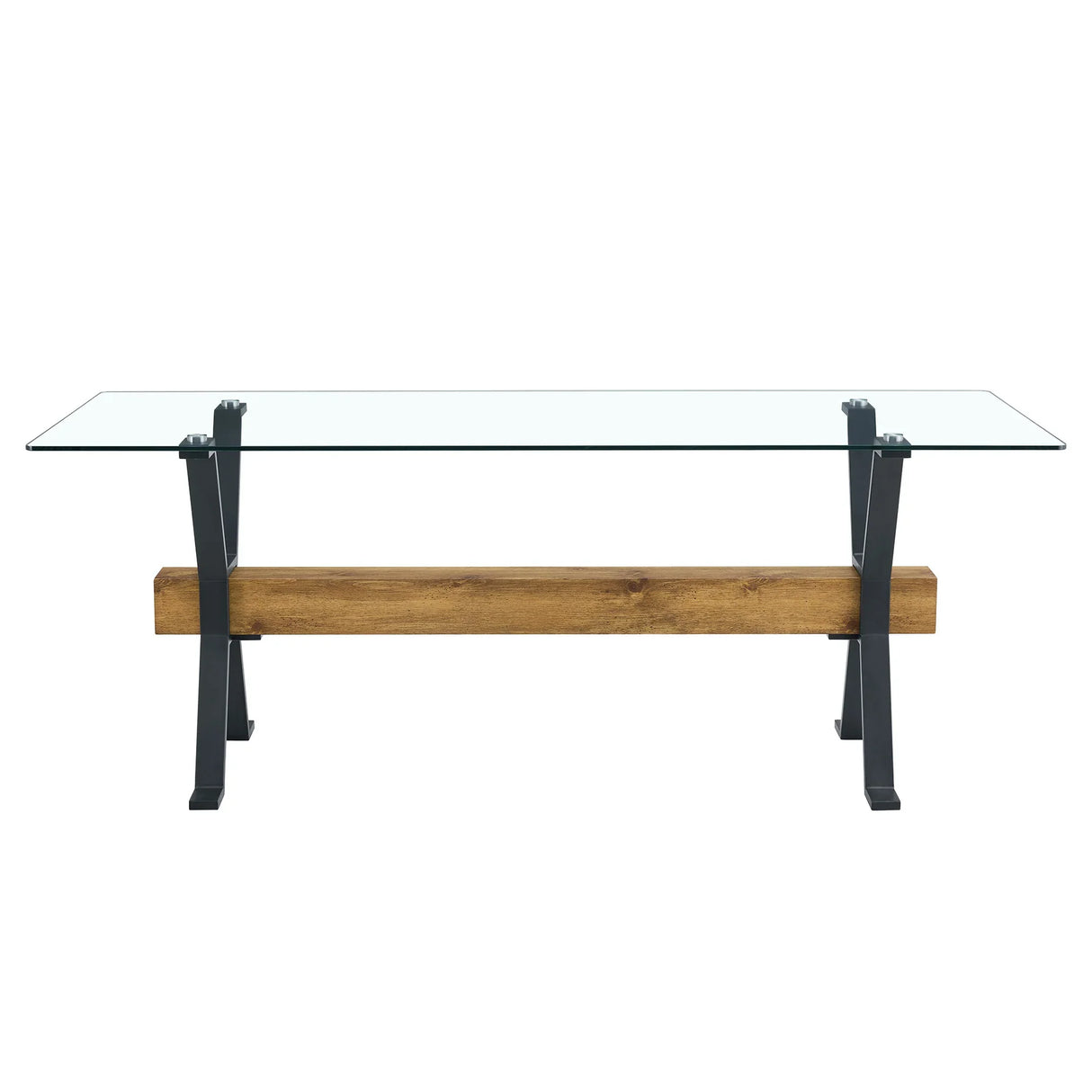 Dining Set Glass Table with Dark Gray Chairs Charcoal - Furniture Home Direct