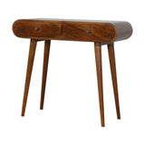Solid Wood Curved Edge Console Table - Furniture Home Direct