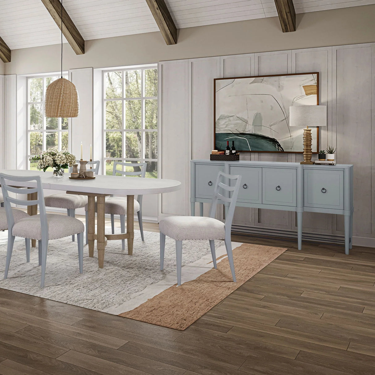Breakfront - Sideboard - Light Blue - Furniture Home Direct
