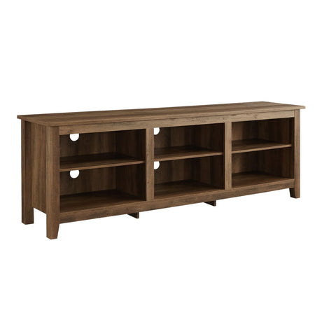 Modern Transitional 3 Shelf Open Storage TV Stand - Furniture Home Direct