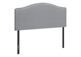 Queen Size, Bed Headboard Only, Upholstered, Transitional - Gray - Furniture Home Direct