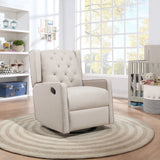 Milah - Gliding Swivel Recliner Tufted - Furniture Home Direct