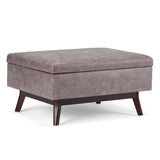 Owen - Upholstered Rectangular Storage Ottoman - Furniture Home Direct