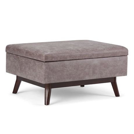 Owen - Upholstered Rectangular Storage Ottoman - Furniture Home Direct