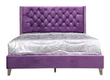 Upholstered Nailhead Trim Chic Bed - Furniture Home Direct