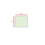 Square Coffee Table With Rustproof Frame And Clear Top - Brown Mix - Furniture Home Direct