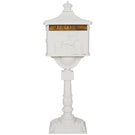 Cast Aluminum Mail Box, Postal Box, Mailbox - Furniture Home Direct