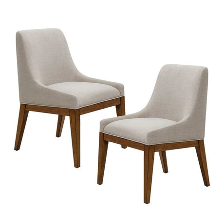 Upholstered Dining Chair (Set of 2) - Gray - Furniture Home Direct