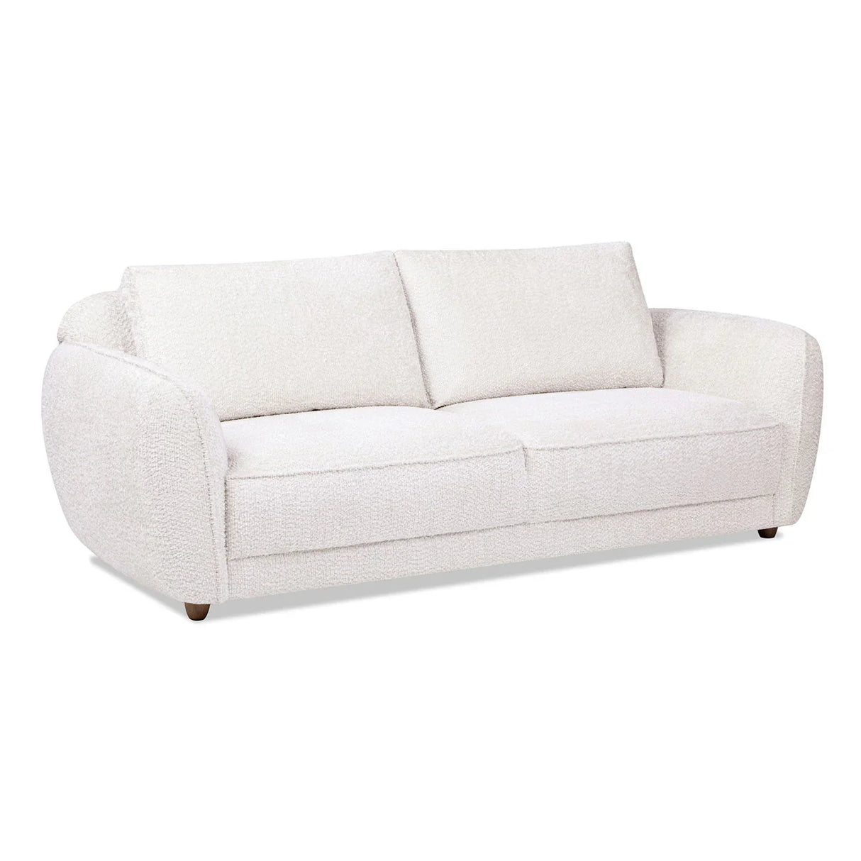Sharon - Puffy Arm Sofa - Alpaca Off-White - Furniture Home Direct