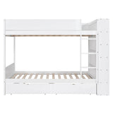 Bunk Bed With 2 Drawers And Multi Layer Cabinet - Furniture Home Direct