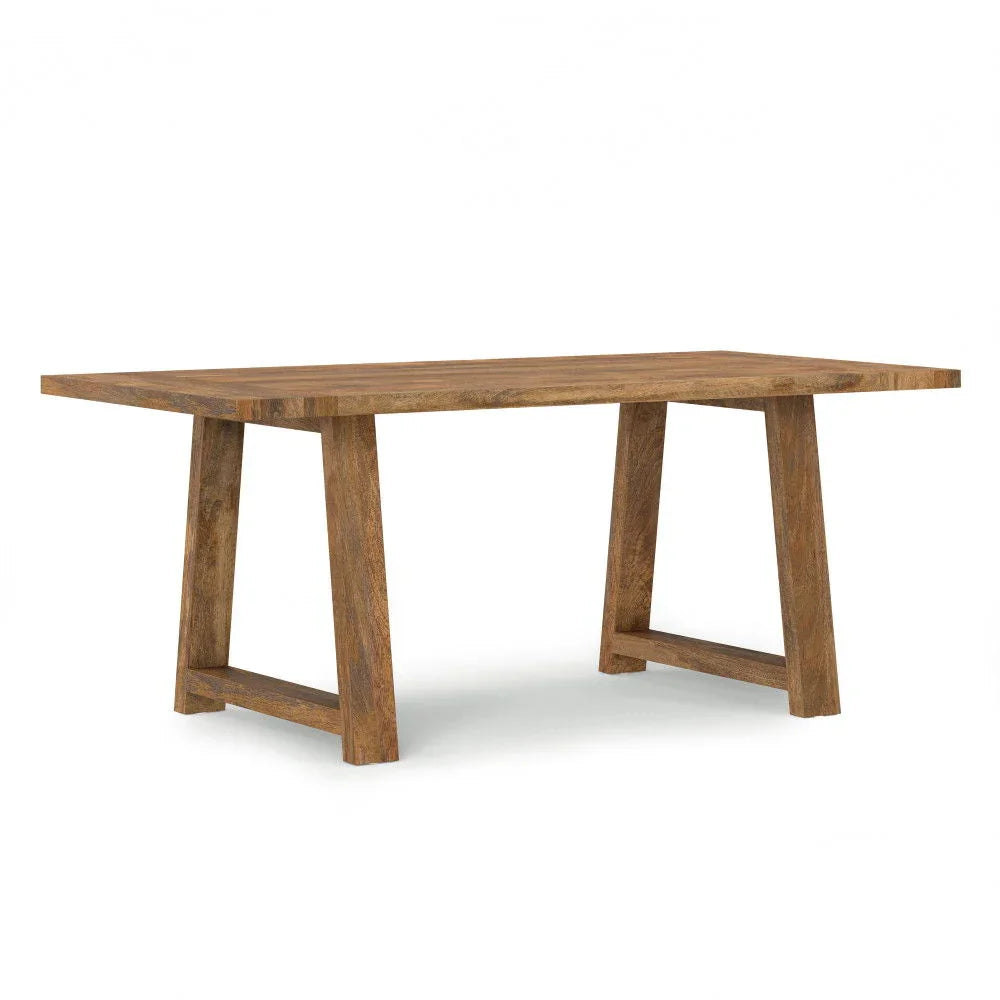 Whitley - Dining Table In Burnt Wax - Brown - Furniture Home Direct