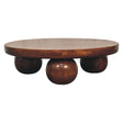Central Ball Table - Chestnut - Furniture Home Direct