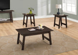 Table Set, Coffee, End, Side, Accent, Living Room Transitional (Set of 3) - Furniture Home Direct