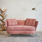 Loveseat Sofa, Upholstered Couch With Metal Legs - Furniture Home Direct