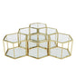 Modern Coffee Table With Double Layer Tempered Glass And Polygonal Design - Furniture Home Direct