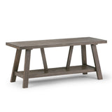 Dylan - Entryway Bench - Driftwood - Furniture Home Direct