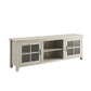 Modern Farmhouse 2 Door Glass Windowpane 70" TV Stand For 80" TVs - Furniture Home Direct
