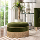 Yolanda - Round Upholstered Accent Ottoman - Furniture Home Direct