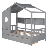 Modern Design House Bed With Storage Shelf - Furniture Home Direct