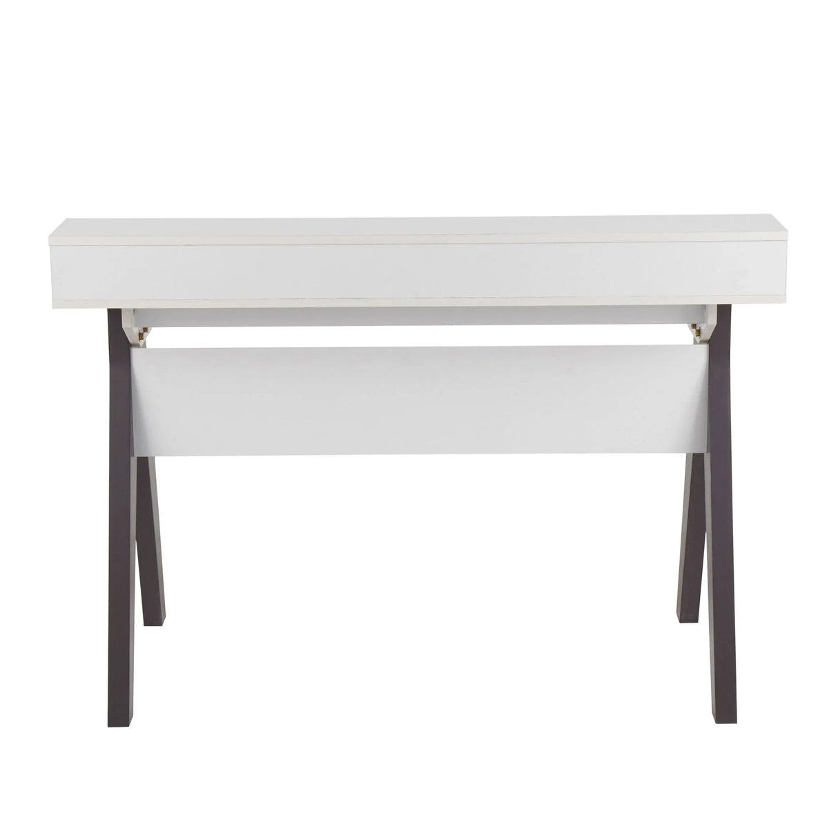 Wishbone - Contemporary Desk - Gray / White - Furniture Home Direct