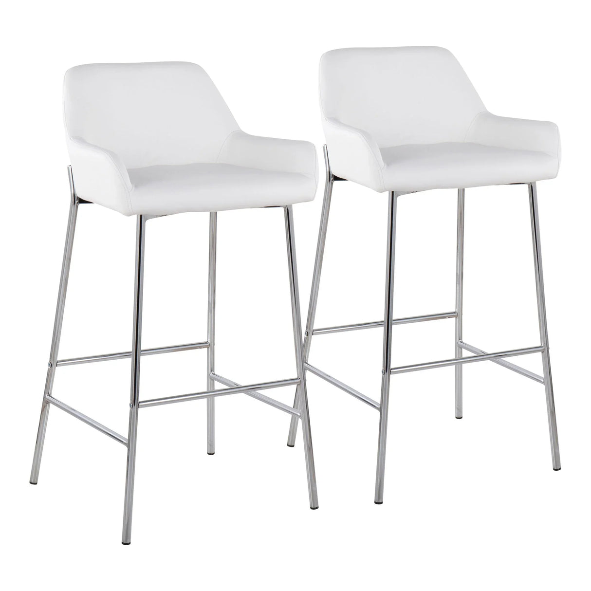 Daniella - Contemporary Fixed Height Barstool (Set of 2) - Furniture Home Direct
