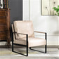 Classic Mid Century Modern Accent Chair With Durable Square Metal Frame, Armchair - Furniture Home Direct
