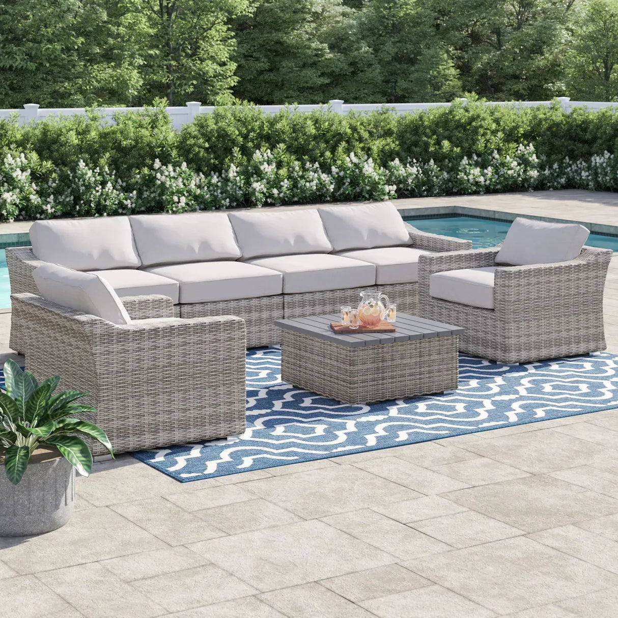 Stylish Sofa Seating Group With Cushions Perfect For Outdoor Gatherings - Furniture Home Direct