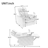Power Motion Recliner Electric Power Recliner With USB Charging Port, Hidden Arm Storage, Convenient Cup Holder And Bluetooth Speaker - Furniture Home Direct