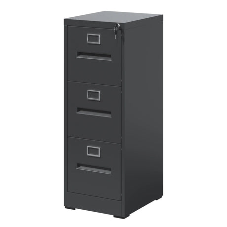 Premium Drawer File Cabinet With Lock, Metal Vertical Design, A4 Legal / Letter Size - Furniture Home Direct