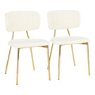 Bouton - Contemporary / Glam Chair (Set of 2) - Furniture Home Direct
