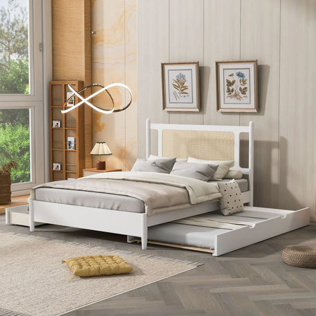 Platform Bed With 2 Big Drawers & Trundle - Furniture Home Direct
