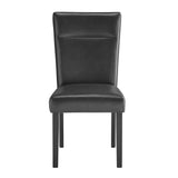 Dining Table And 4 Padded Chairs - Black - Furniture Home Direct