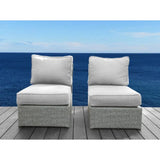 Armless Patio Chair With Cushions - Furniture Home Direct