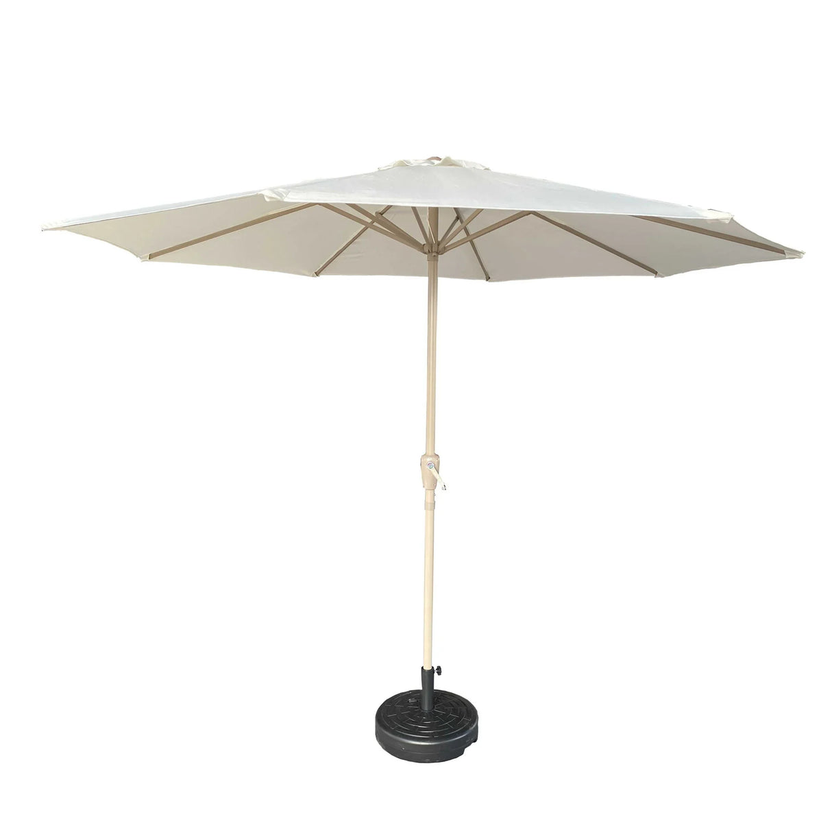 Patio Market Umbrella With 8 Steel Ribs, UV-Resistant And Waterproof Canopy - Furniture Home Direct