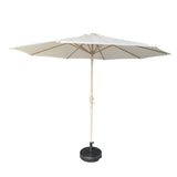Patio Market Umbrella With 8 Steel Ribs, UV-Resistant And Waterproof Canopy - Furniture Home Direct