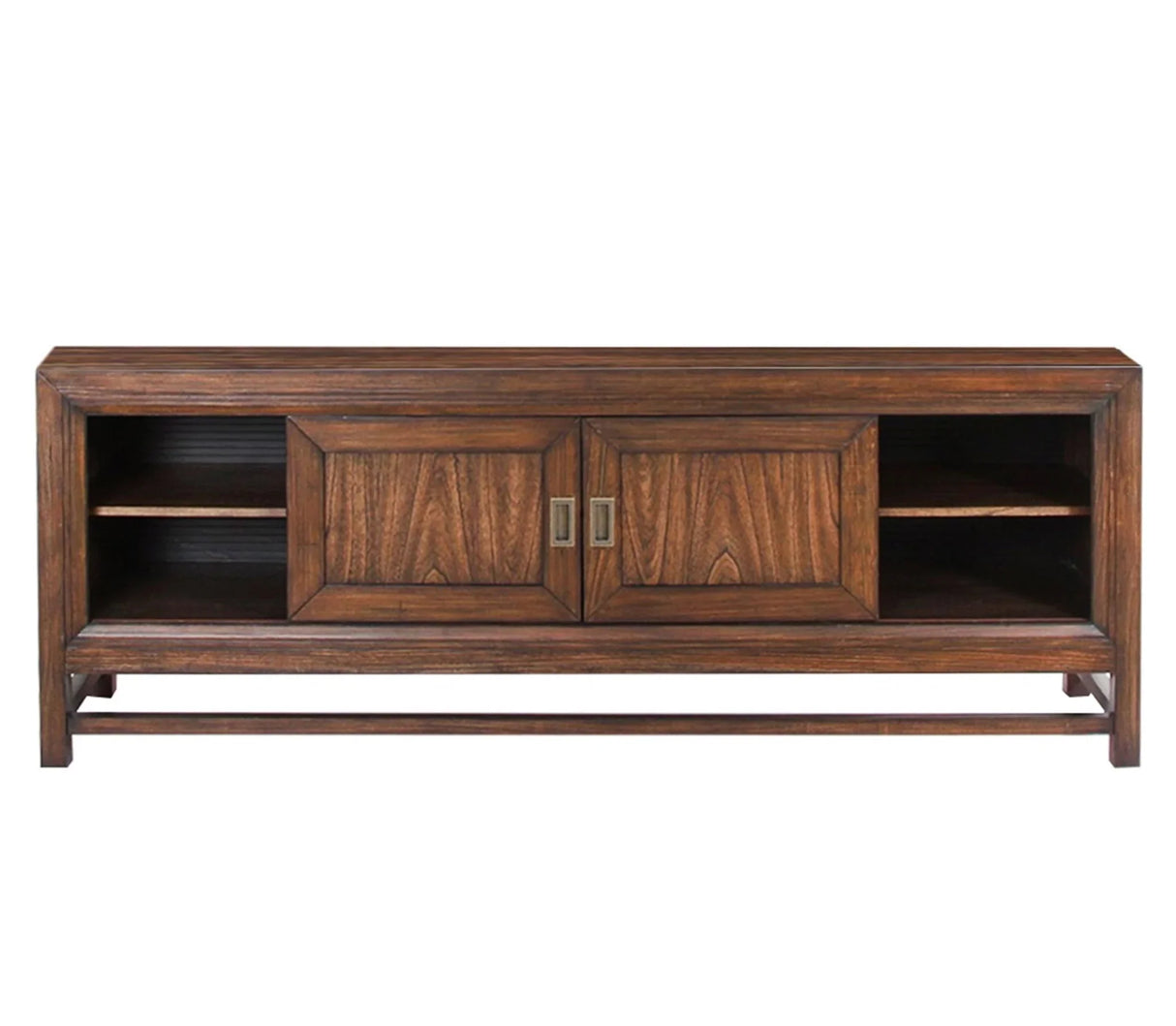 Branson - TV Stand Console, For TVs Up To 85", Two Tone - Brown - Furniture Home Direct