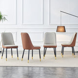 Modern Dining Chair With Metal Leg - Furniture Home Direct