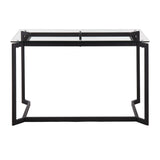 Masters - Modern Office Desk - Black / Clear - Furniture Home Direct