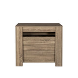 Outdoor Extendable Dining Table Wooden Rustic Brown - Furniture Home Direct